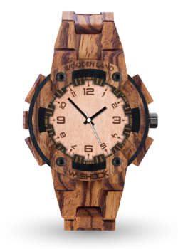Dřevěné hodinky W-SHOCK