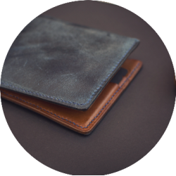 Kožená peněženka Modrá