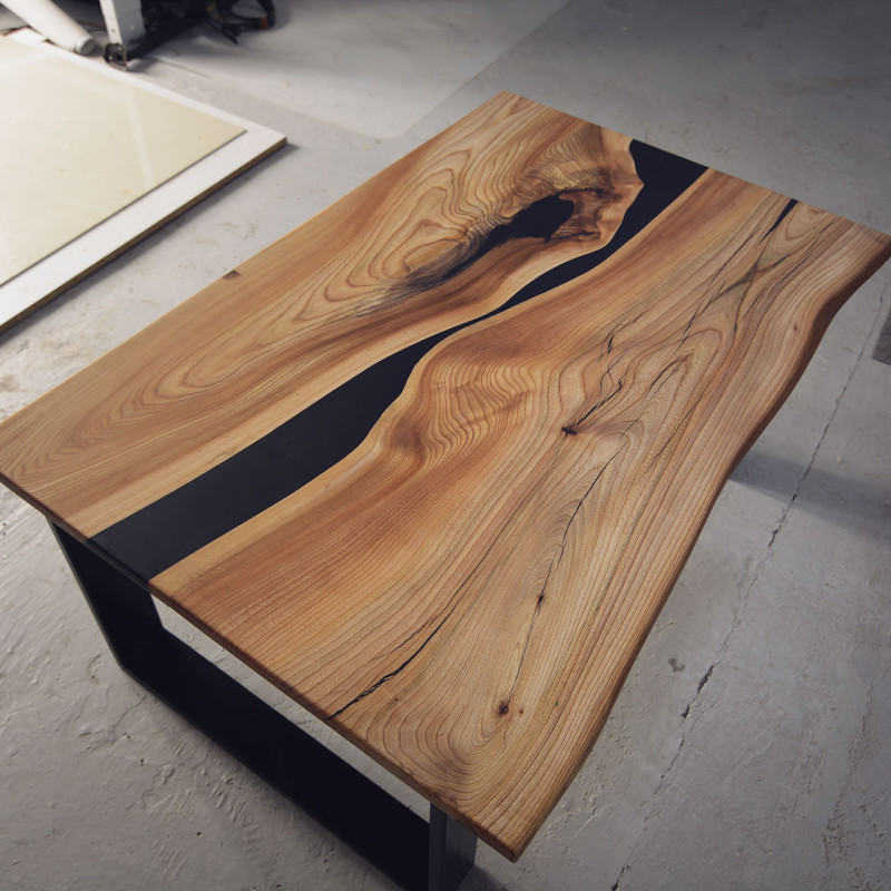 Konferenční stůl Jilm černý...